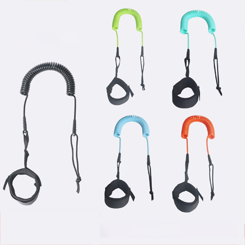 Surfboard Leash Ankle - Premium 5mm Coil SUP Leash Paddleboard